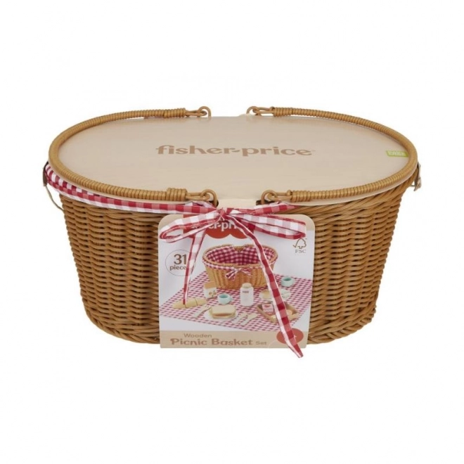 Cestino da picnic con leccornie di legno Fisher-Price