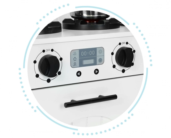 Cucina giocattolo in legno per bambini con forno e accessori Ecotoys