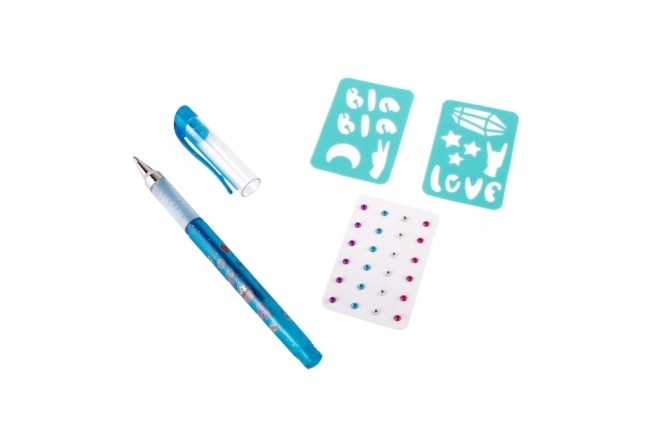 Kit tatuaggi con penna gel profumata