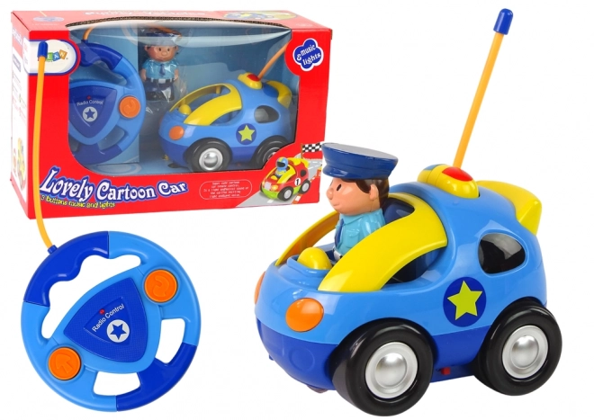 Auto per Bambini Polizia Telecomandata con Luci e Suoni