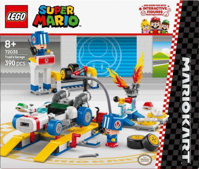 Lego Super Mario Kart Toad e il suo garage