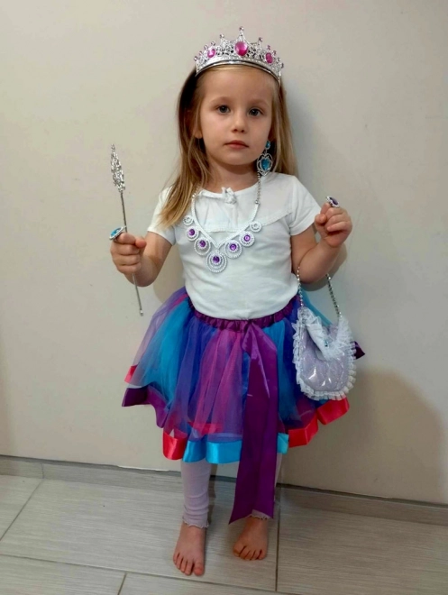 Costume Principessa con Corona e Borsa