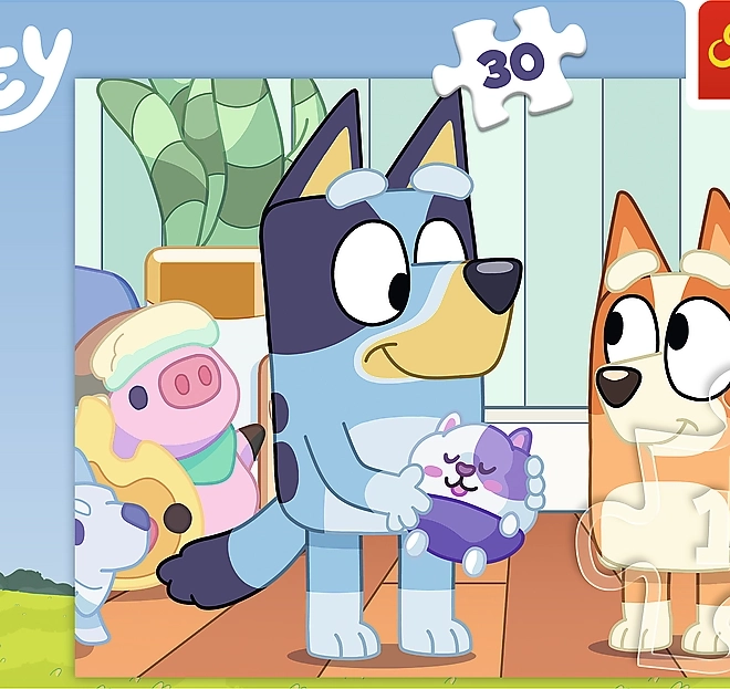 Puzzle Trefl con tema Bluey 30 pezzi