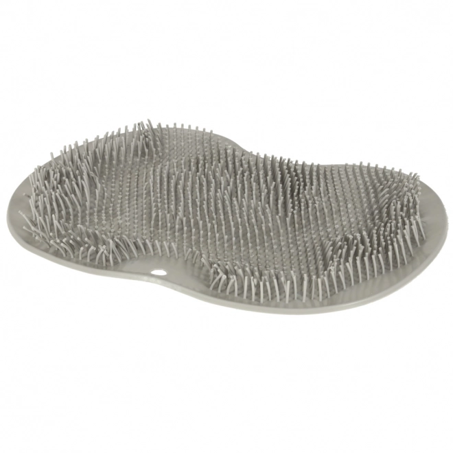 Spazzola massaggiante in silicone per doccia con ventose grigio