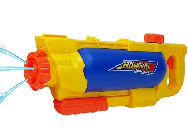 Pistola ad acqua con serbatoio giallo-blu da 1450 ml