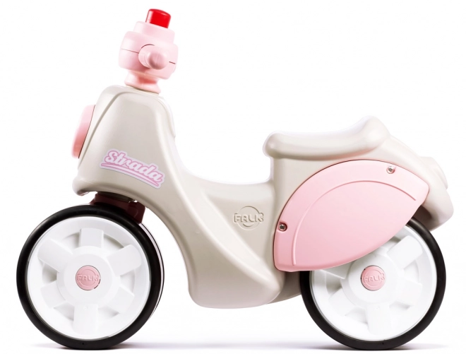 Bicicletta Falk con ruote silenziose rosa