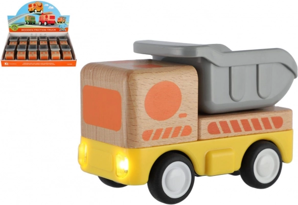 Camioncino a inerzia in legno 11 cm
