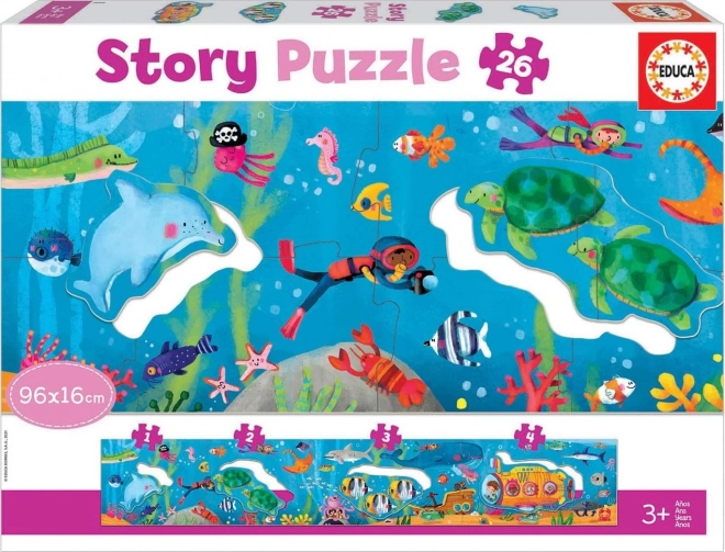 Puzzle Storia Mondo Sottomarino EDUCA