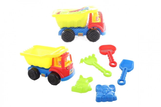 Set da spiaggia con camion e accessori