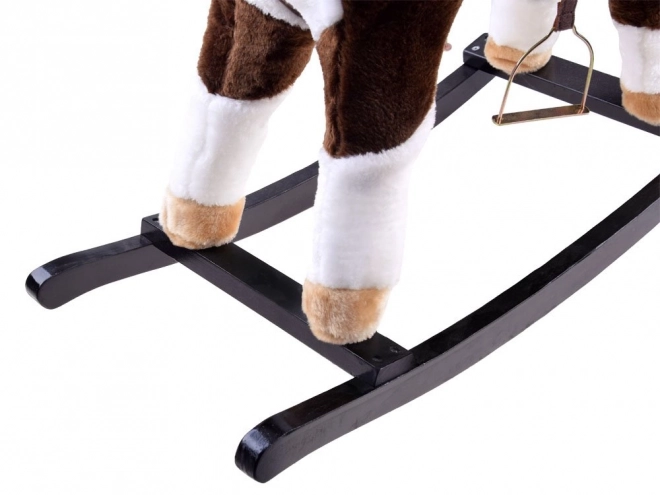 Grande cavallo a dondolo che scuote la coda ZA0052