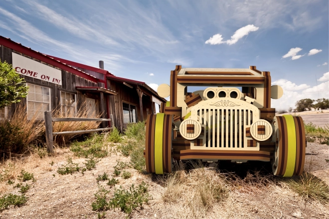 Puzzle 3D in legno - Auto Hot Rod