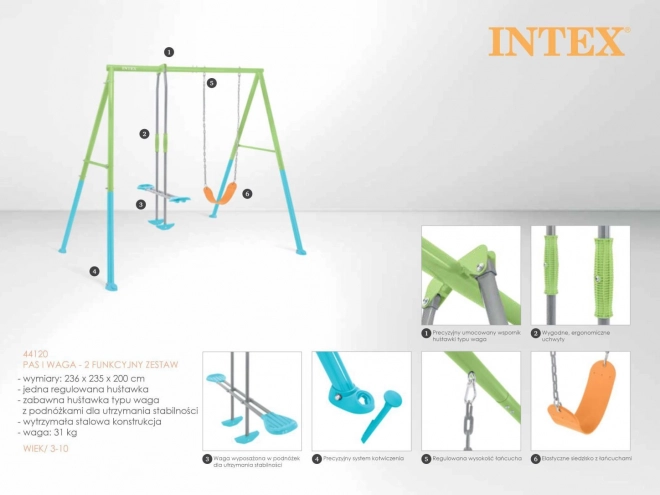 Altalena da giardino per bambini INTEX Glider