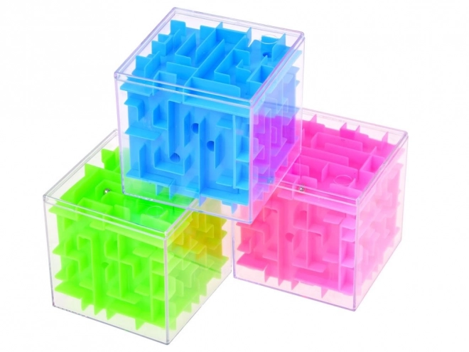 Cubo labirinto gioco di abilità colorato