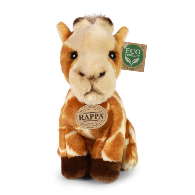 Giraffa di peluche seduta eco-friendly 18 cm