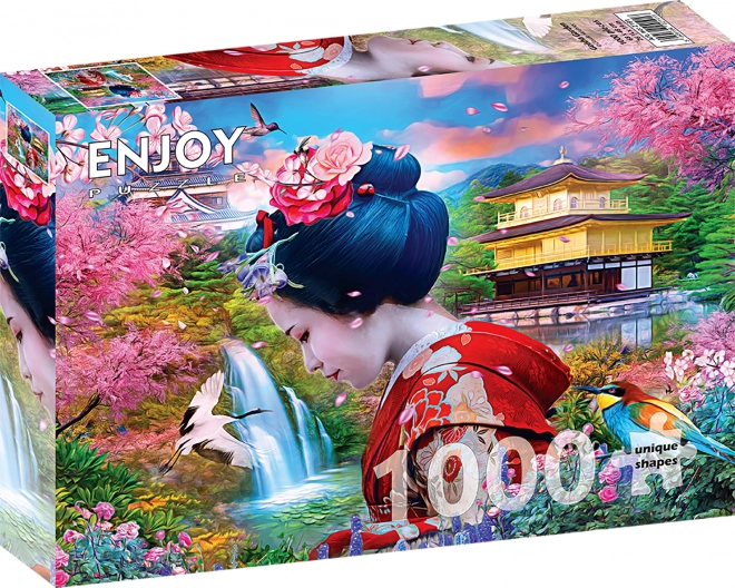 Puzzle Geisha nel Giardino 1000 Pezzi