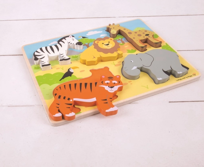 Puzzle ad incastro Safari Bigjigs Toys