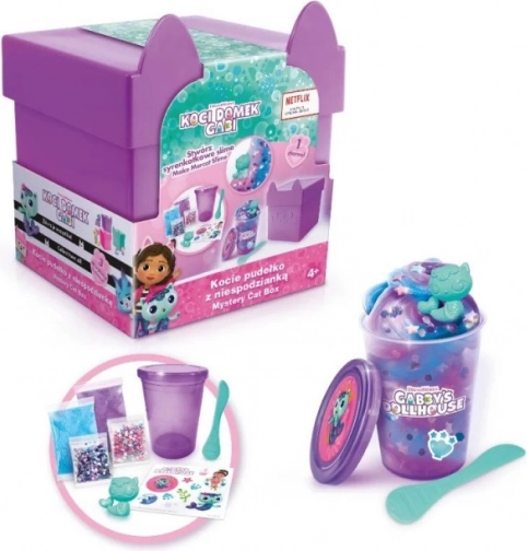 Gabi's Cat House pasta modellabile - Scatola a sorpresa per gatti, viola (slime)