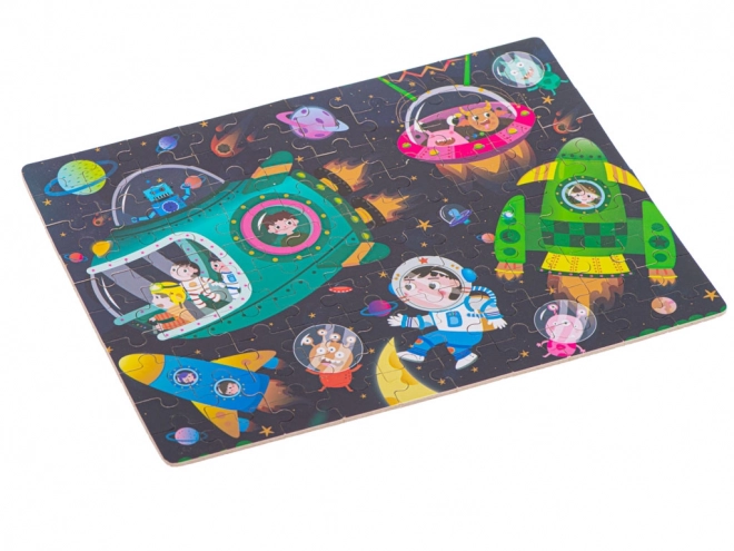 Puzzle bambini in scatola spazio 100 pezzi