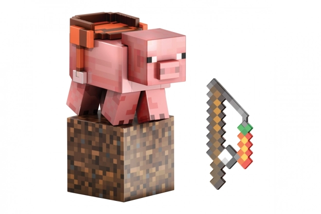 Minecraft figurina da collezione Pig livello Diamante