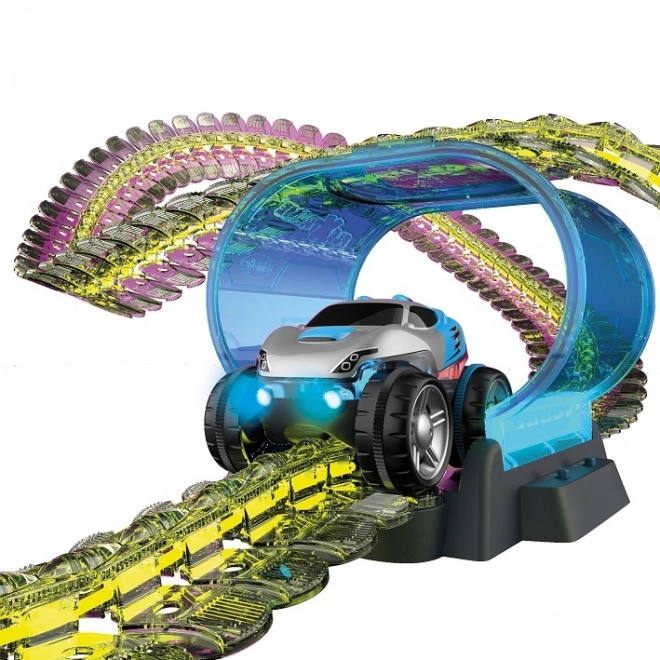 Circuito flessibile Smoby Flextreme Neon con auto - set di partenza