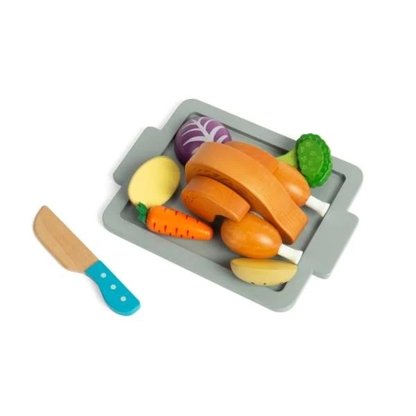 Set da Cucina Bigjigs Toys Pollo Arrosto con Verdure