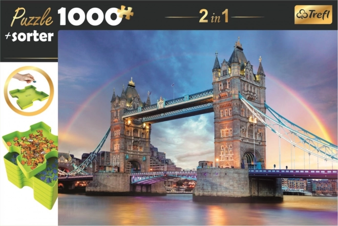 Puzzle con divisore 2 in 1 Tower Bridge Londra 1000 pezzi