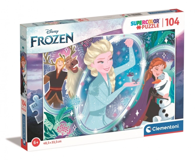 Puzzle SuperColor Frozen 104 pezzi di Clementoni