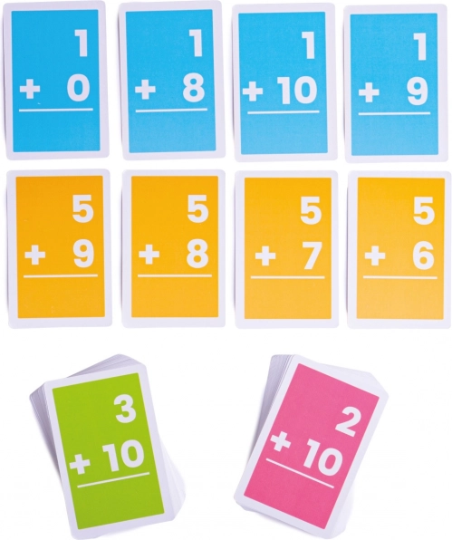 Bigjigs Toys Set di carte per sommare 1-10
