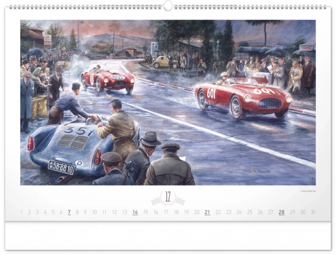 Calendario Murale Oldtimers di Václav Zapadlík 2025