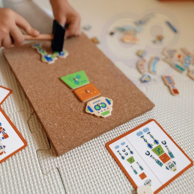 Giocattolo educativo di legno - Robot