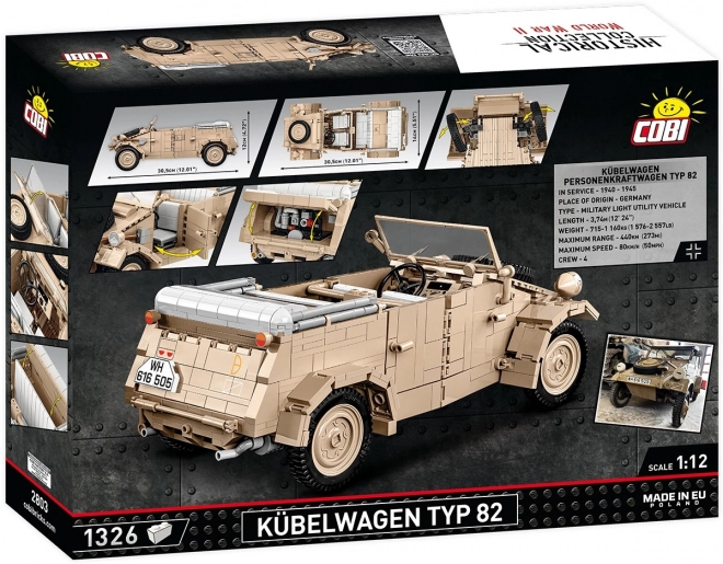 Kubelwagen Raffinato Modell in Scala 1:12 di Cobi