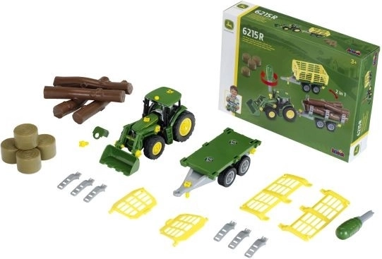 Trattore John Deere da montare con 2 rimorchi