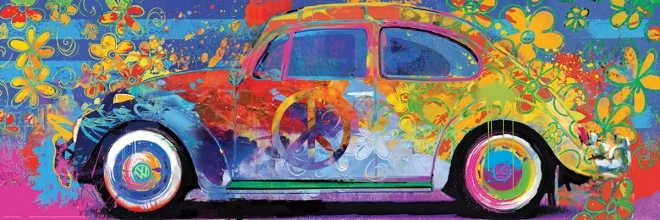 Puzzle panoramico Volkswagen Beetle colorato 1000 pezzi