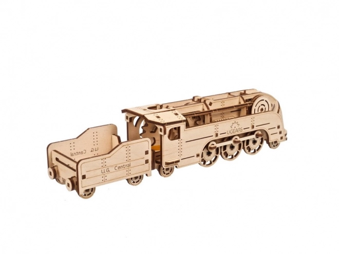 Puzzle meccanico in legno 3D mini locomotiva