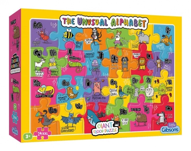 Grande puzzle da pavimento Alfabeto Insolito