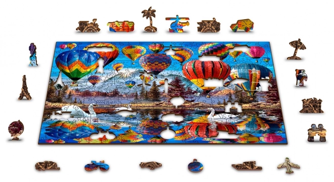 Puzzle in legno viaggio tranquillo 2 in 1