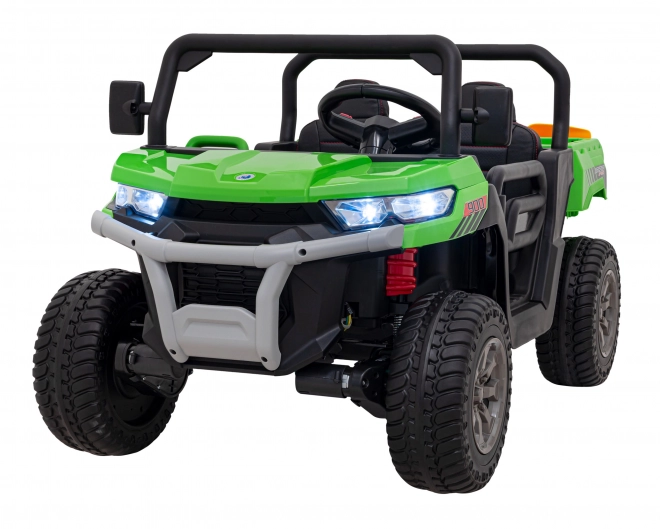 Auto Pick-Up Speed 900 pro bimbi Verdi + trazione 4x4 + pompa mobile + vano bagagli + telecomando + pala + LED audio