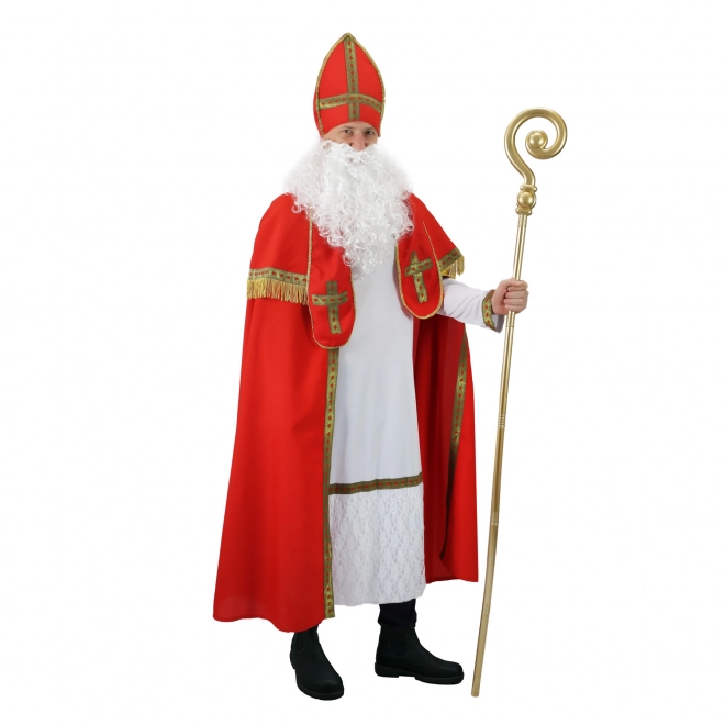 Costume San Nicolò per adulti con sciarpa ECO