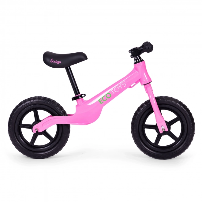 Bicicletta senza pedali ECOTOYS rosa per bambini