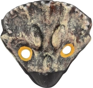 Maschera in schiuma di dinosauro 20x19 cm di diversi tipi per carnevale