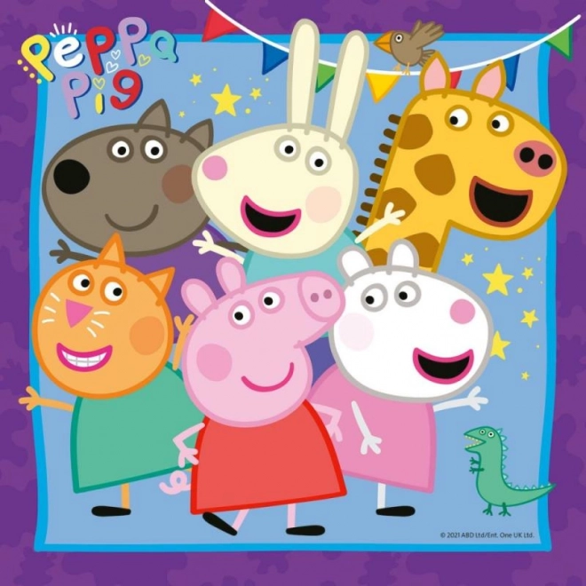 Puzzle Peppa Pig 3x49 pezzi