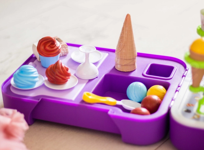 Cucina con gelato a palline 3 in 1 per bambini 62 pezzi