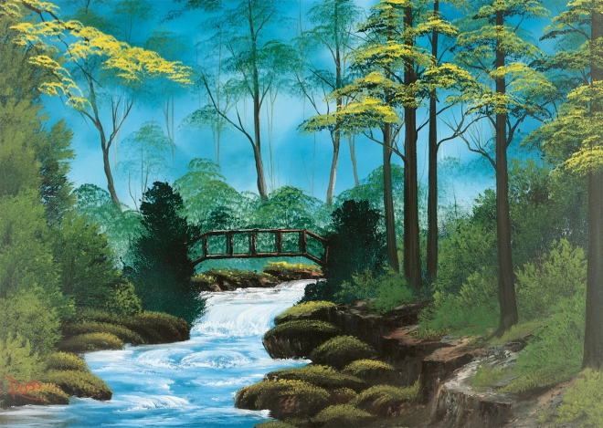 Puzzle Bob Ross: Ponte solitario 1000 pezzi