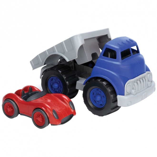 Camion con Auto da Corsa Green Toys