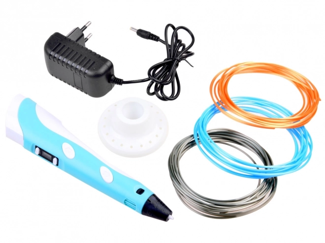 Penna Magica 3D con Accessori – Blu