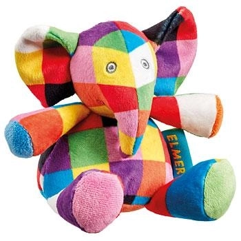 Peluche Elefante Elmer Arcobaleno