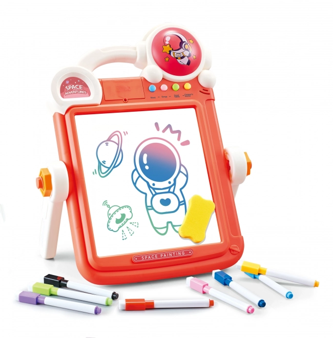 Lavagna da disegno bifacciale e gioco Tetris 2 in 1
