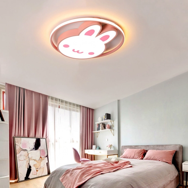 Lampada LED da soffitto per cameretta con telecomando Coniglietto