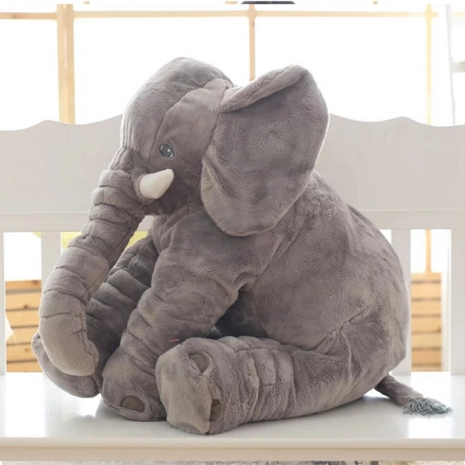 Grande peluche elefante grigio