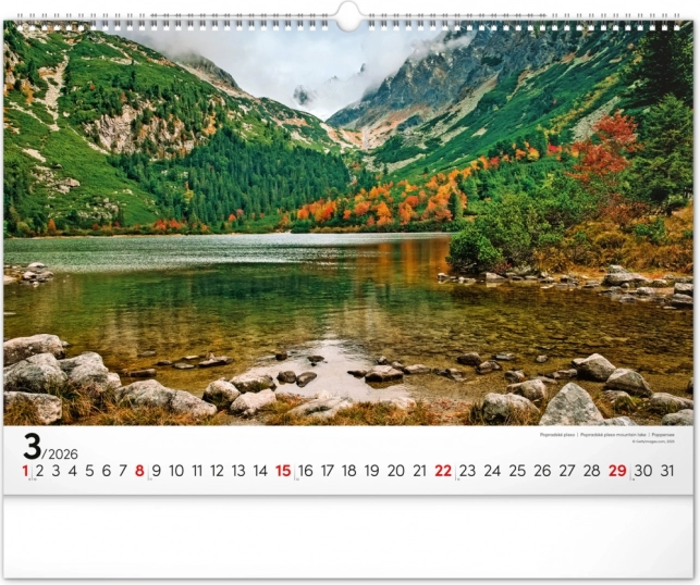 Calendario da Parete Magiche Tatra 2026